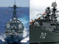 U.S. Navy destroyer USS Howard, left, and the Russian missile frigate Neustrashimy responded to the Somalia coast in response to a pirate hijacking. U.S. Navy destroyer USS Howard, left, and the Russian missile frigate Neustrashimy responded to the Somalia coast in response to a pirate hijacking.