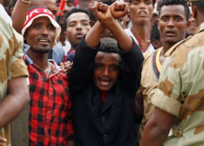 Irrecha protest, 2nd Oct, 2016. (Photo Reuters) Irrecha protest, 2nd Oct, 2016