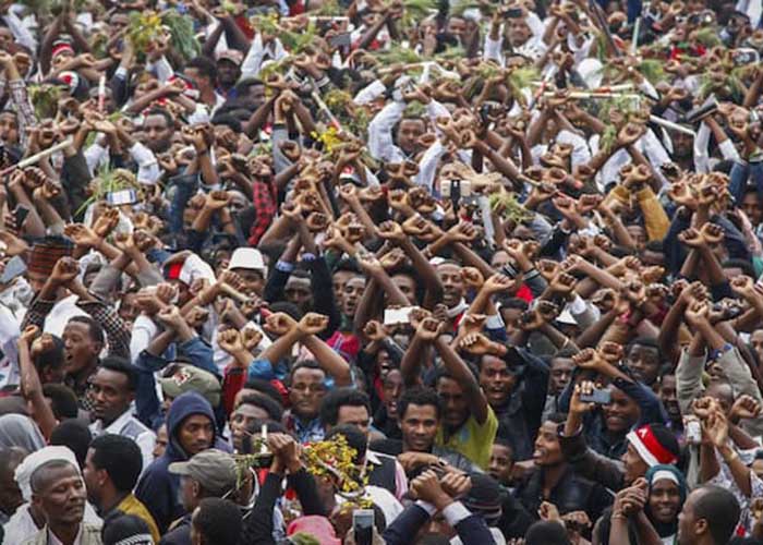 Bishoftu protest 2nd Oct, 2016. (Photo AP)