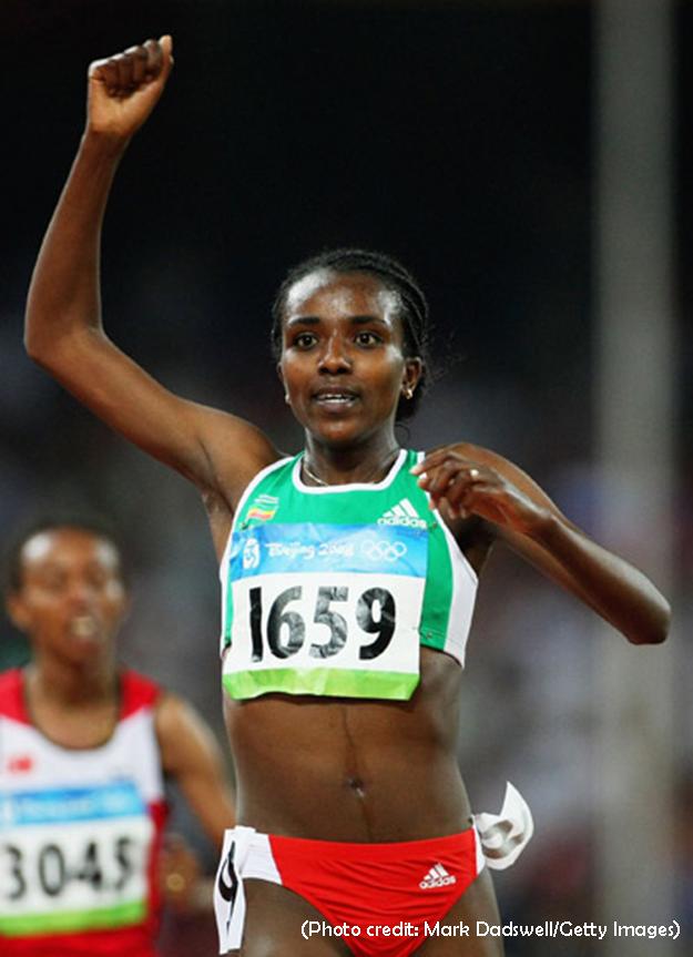 Tirunesh Dibaba, Beijing Olympic 2008, August 15, 10000m gold