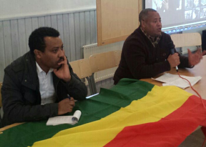 Semayawi Party in Stockholm, Sweden. በስዊድን የሰማያዊ ፓርቲ ድጋፍ ማኅበር ራሱን አስተዋወቀ