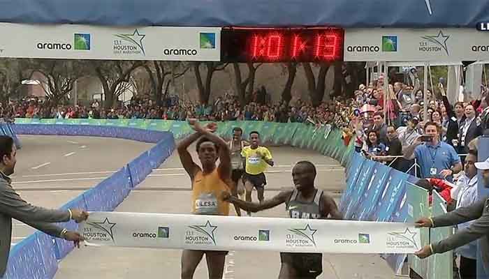 Houston half marathon Feyisa Lilesa 2nd place