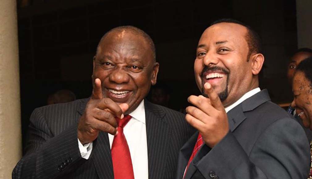 PM Abiy Ahmed and South Afrian President Cyril Ramaphosa