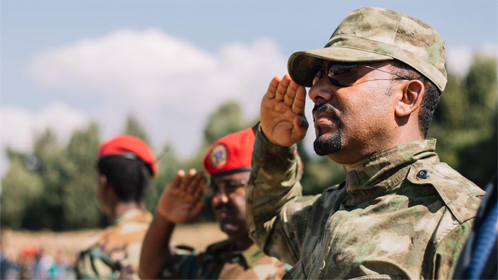 PM Abiy Ahmed in military uniform