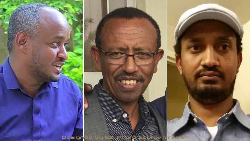 Daniel Berhane, Prof Hizkiel Gebissa and Alula Solomon