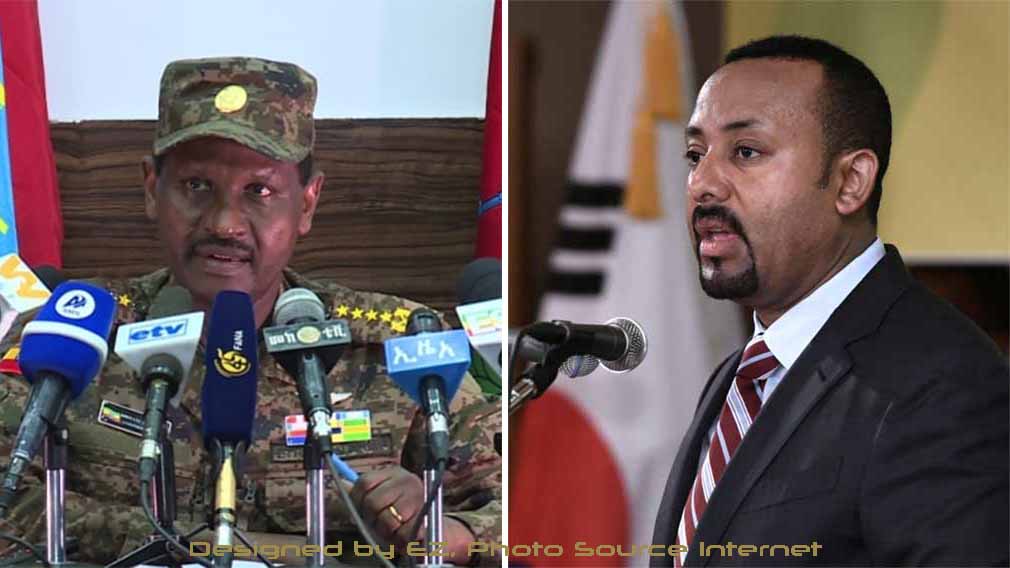Gen. Berhanu Julla and PM Abiy Ahmed